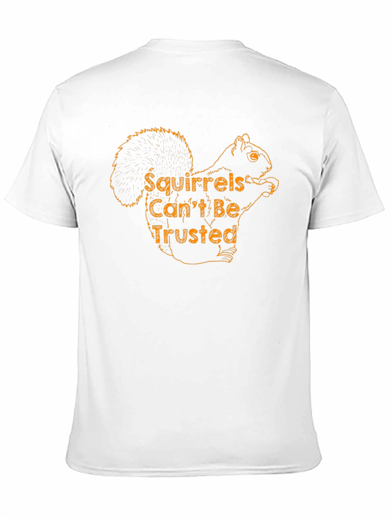 Squirrels Cant Be Trusted - Black T-Shirt