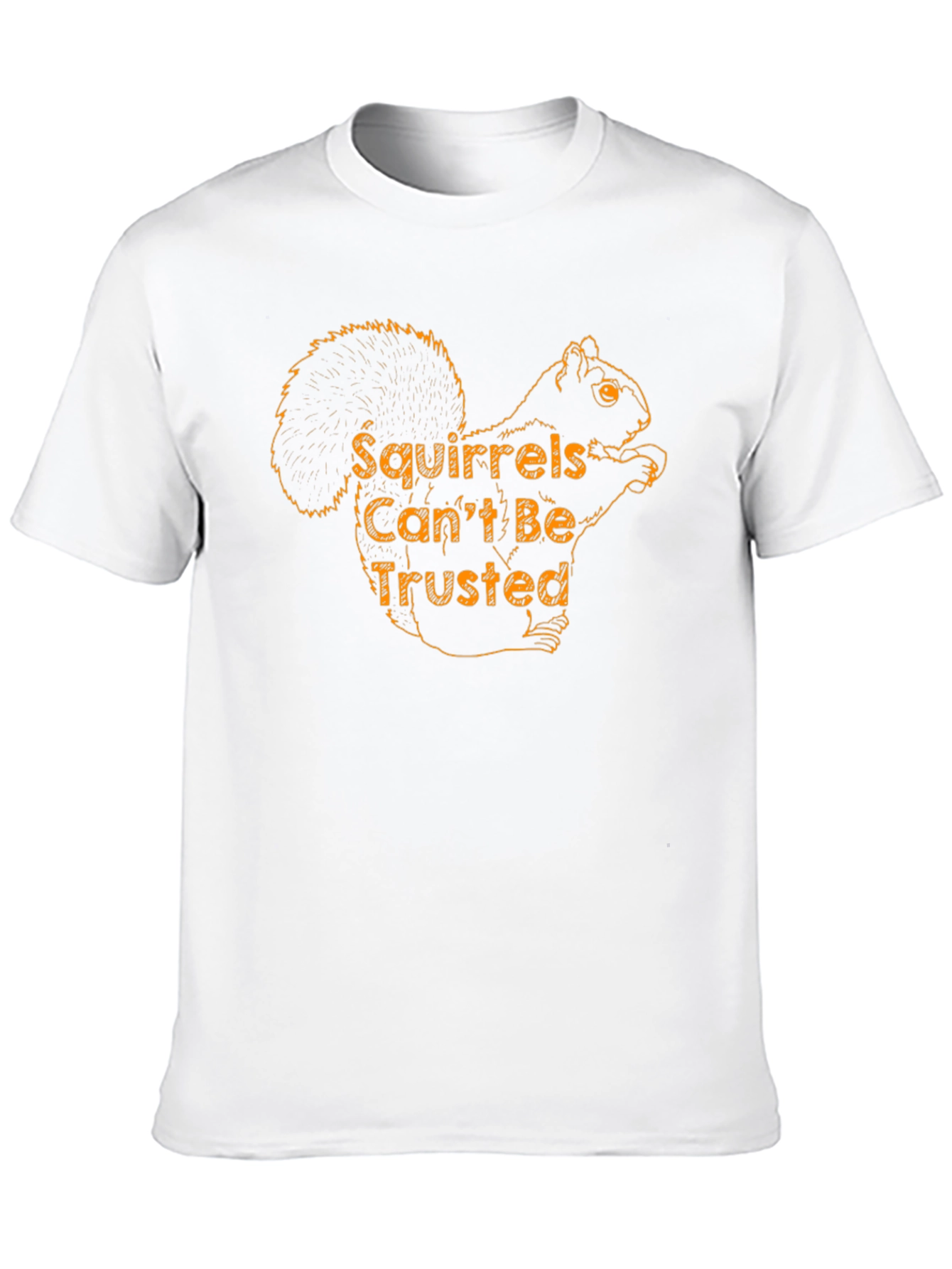 Squirrels Cant Be Trusted - Black T-Shirt