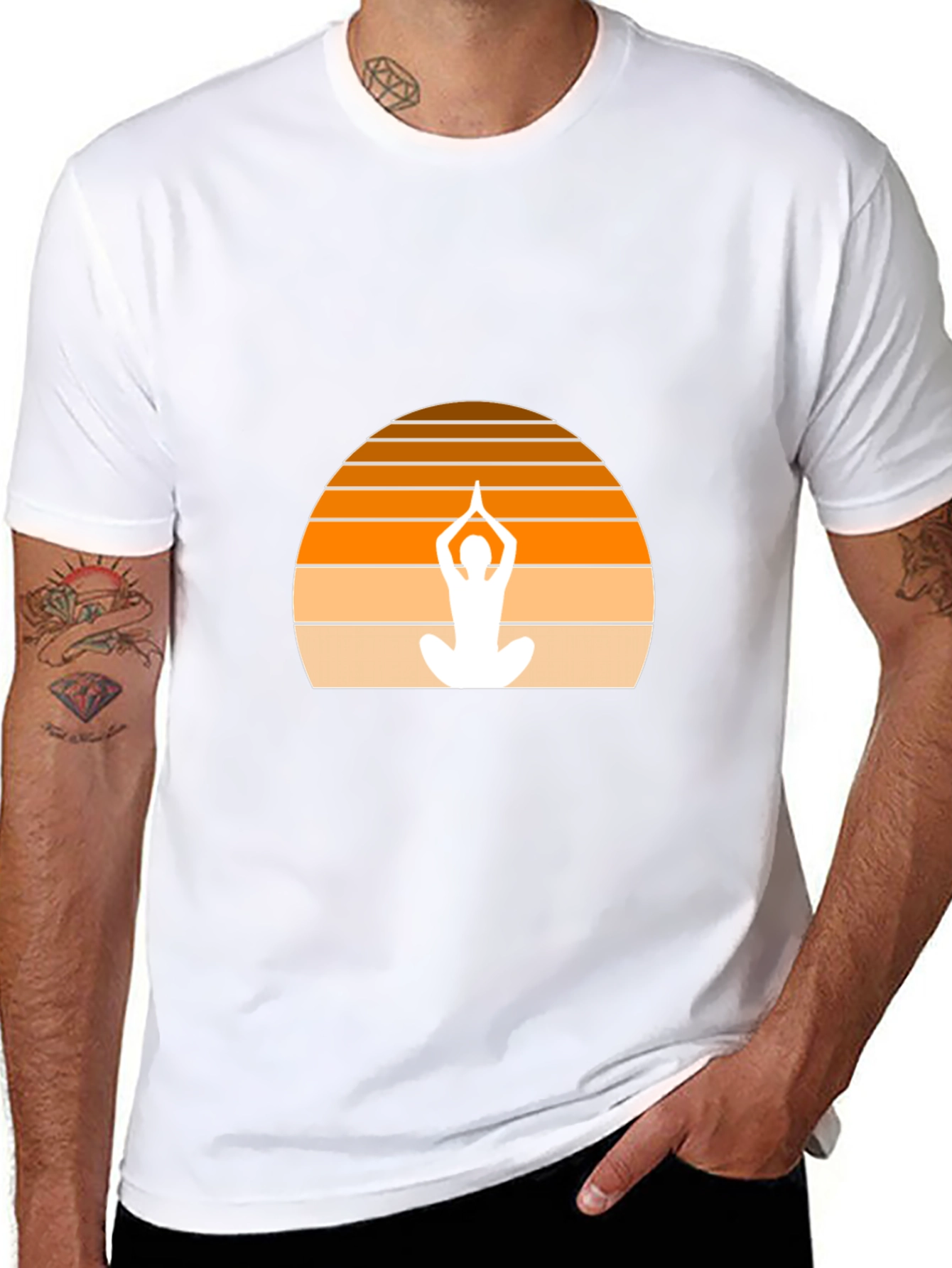 Sunset Yoga T-Shirt - Meditate in Style