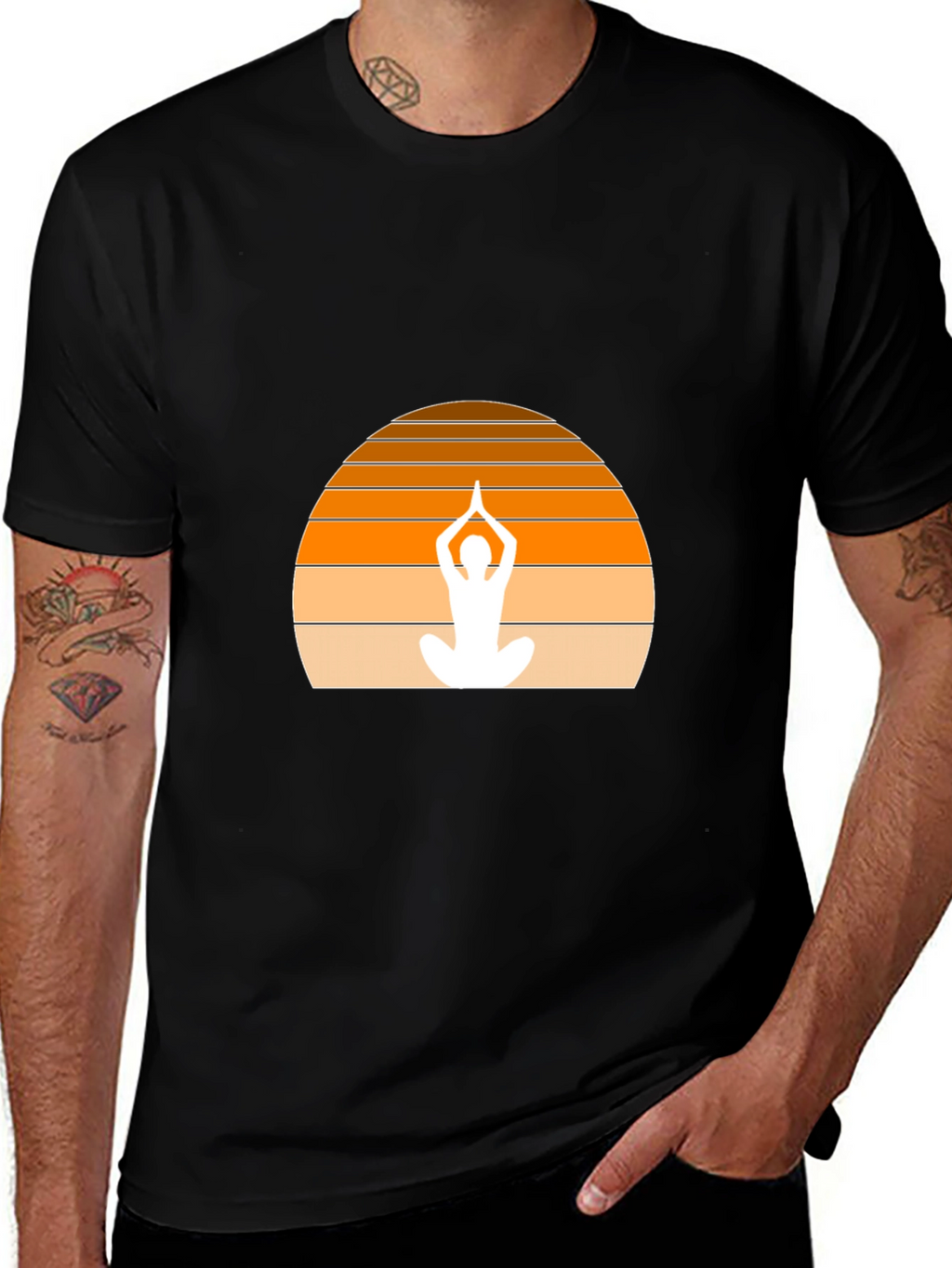 Sunset Yoga T-Shirt - Meditate in Style