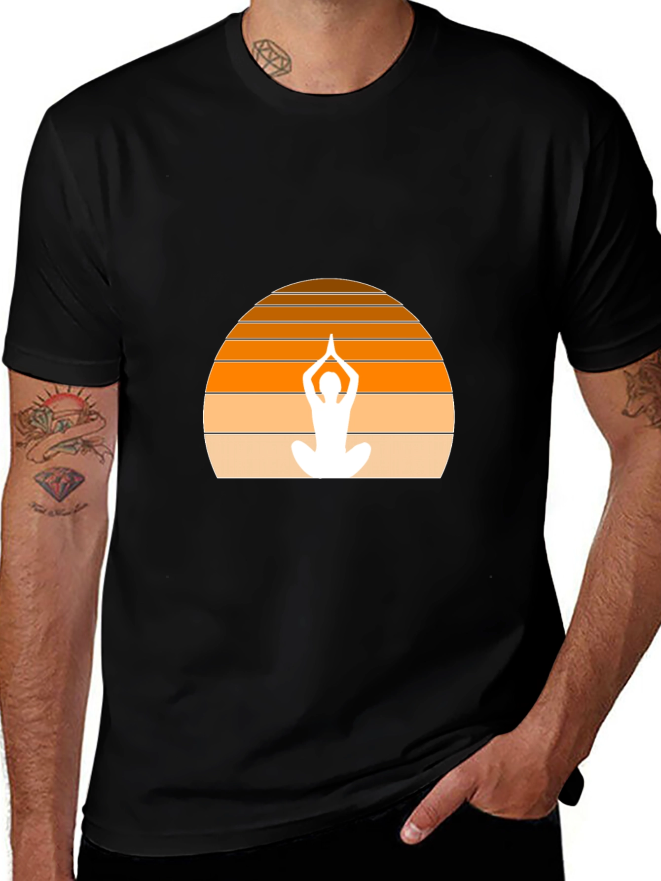 Sunset Yoga T-Shirt - Meditate in Style