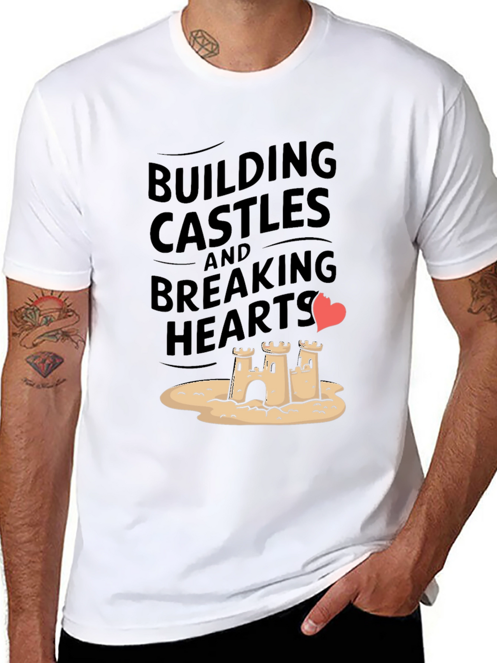 Building Castles & Breaking Hearts Graphic Tee