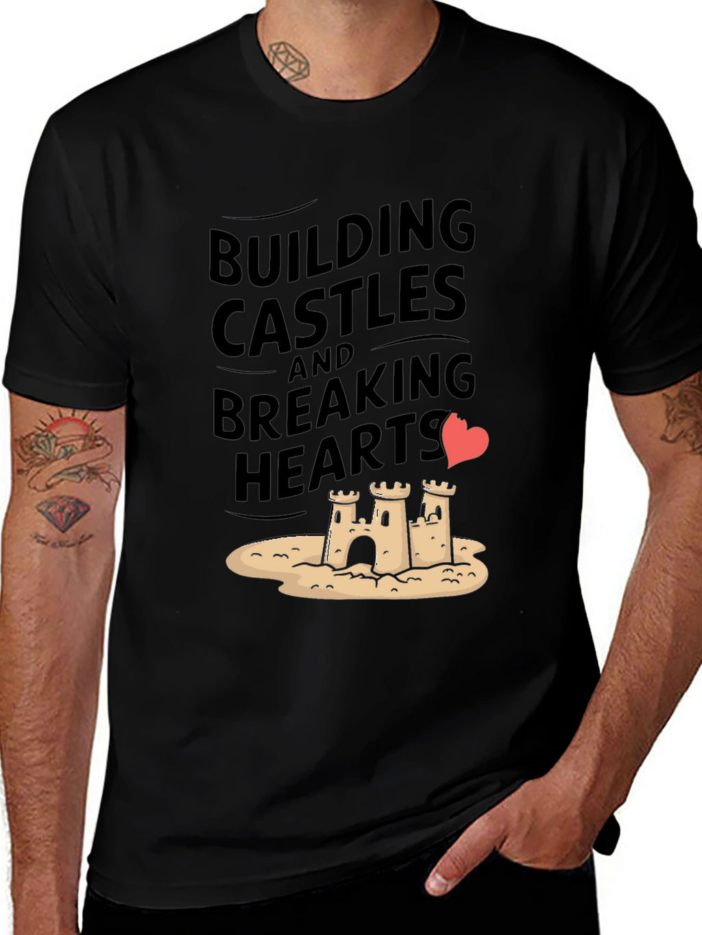 Building Castles & Breaking Hearts Graphic Tee