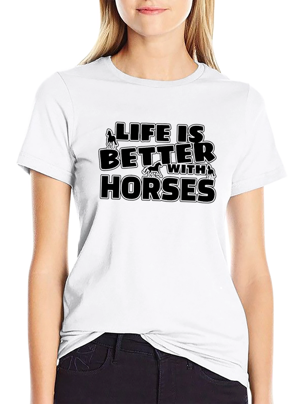 Life is Better with Horses Graphic T-Shirt
