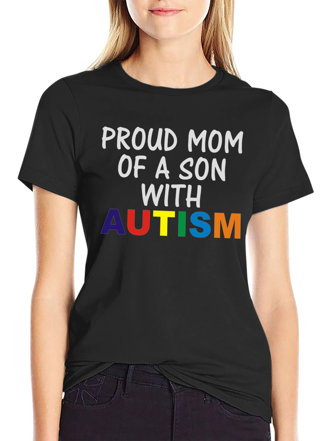 Proud Mom of Son with Autism T-Shirt