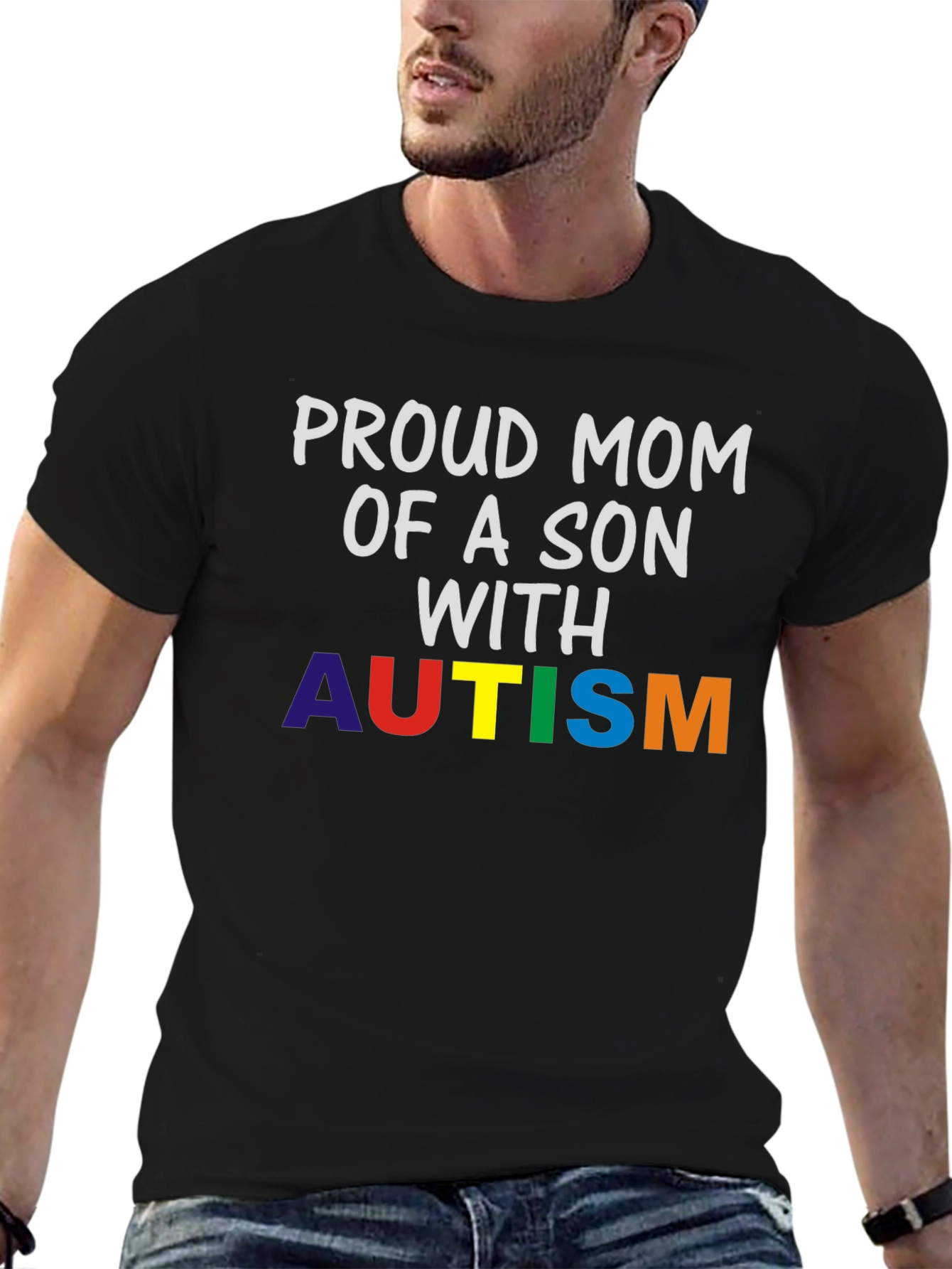 Proud Mom of Son with Autism T-Shirt