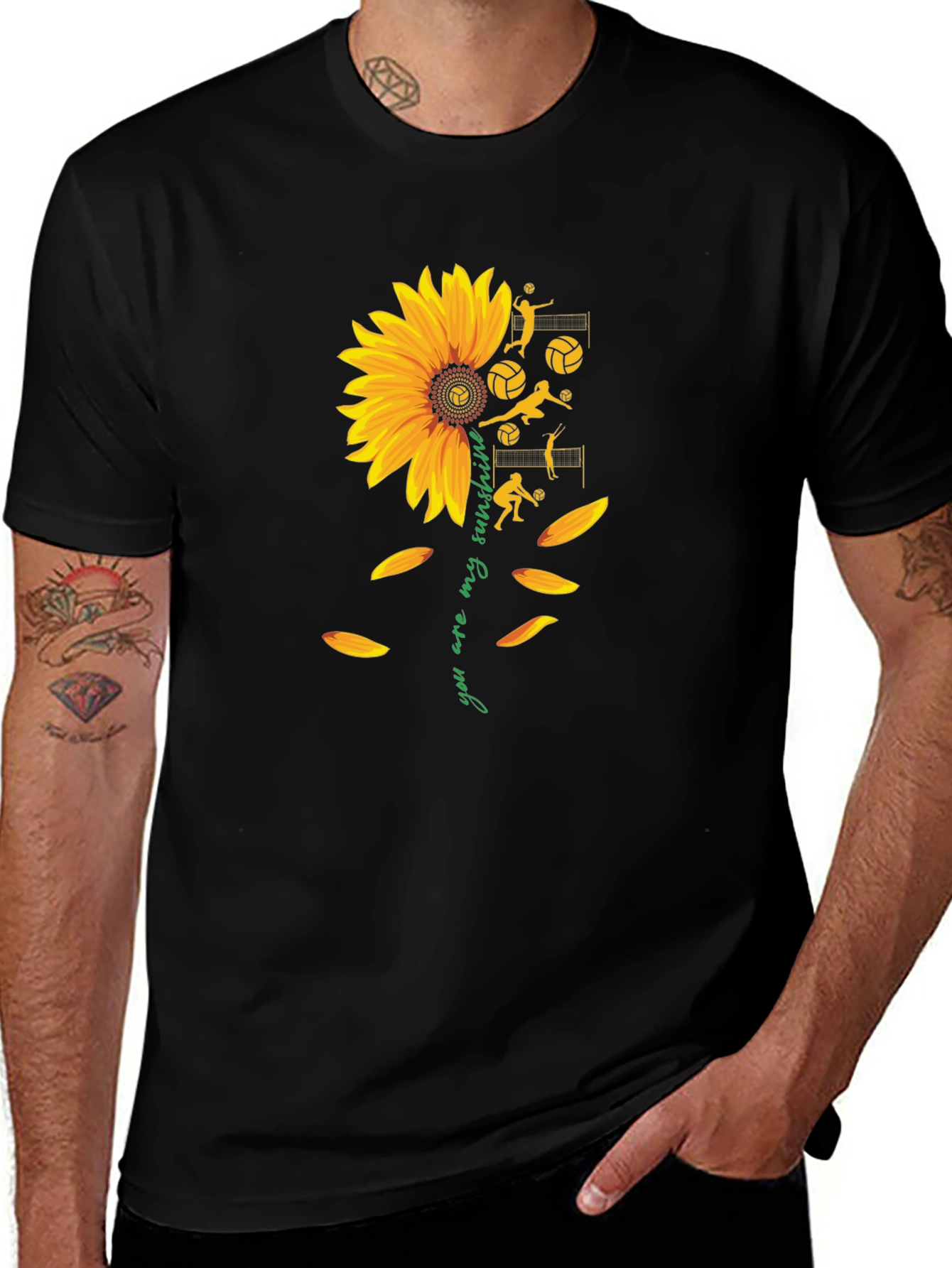 Sunflower Volleyball Graphic Tee