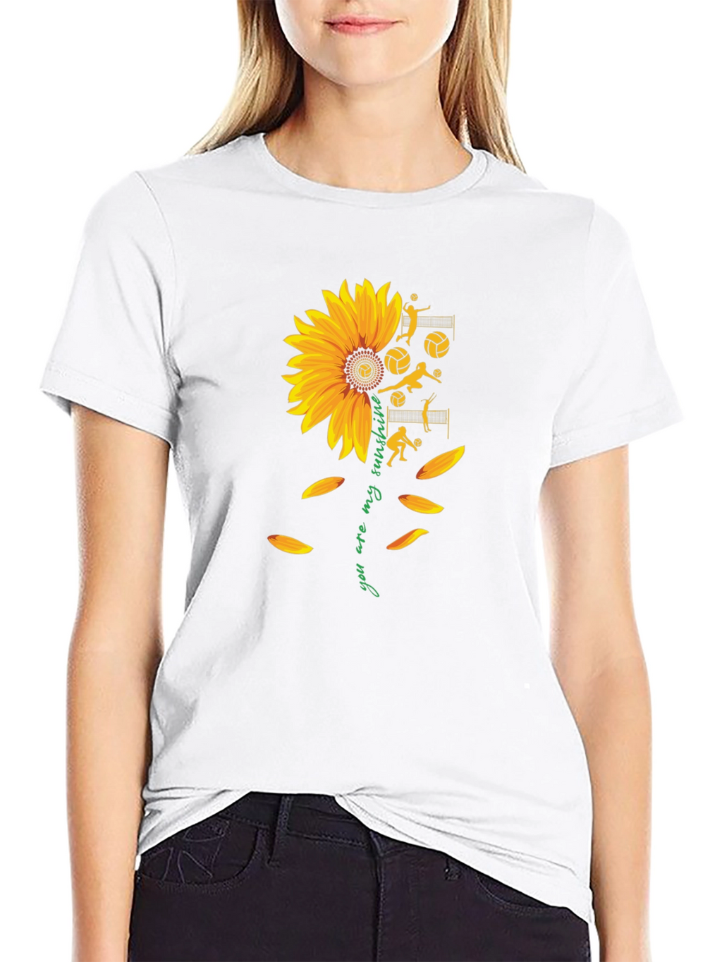 Sunflower Volleyball Graphic Tee
