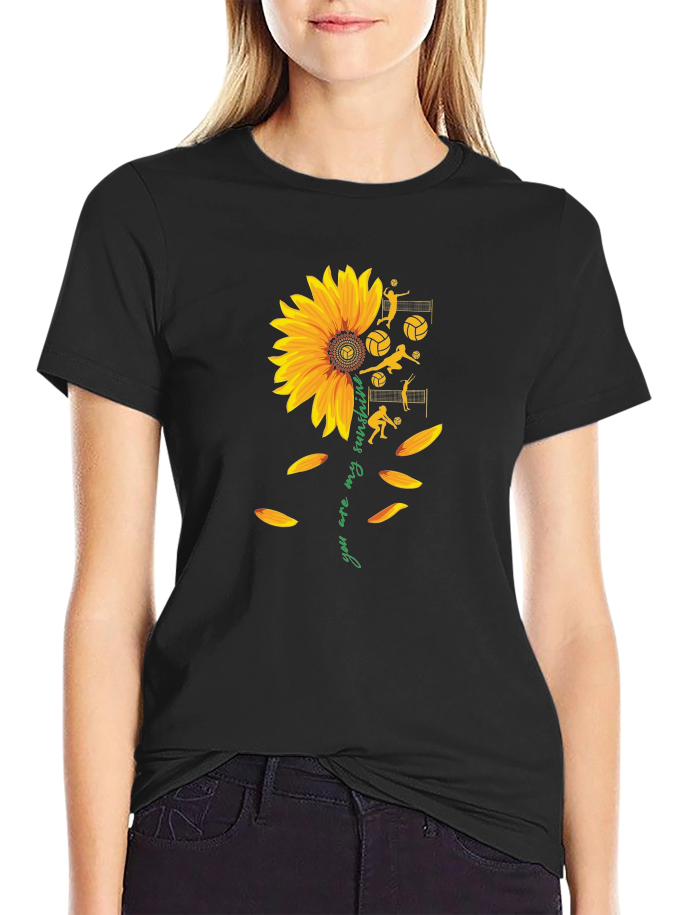 Sunflower Volleyball Graphic Tee