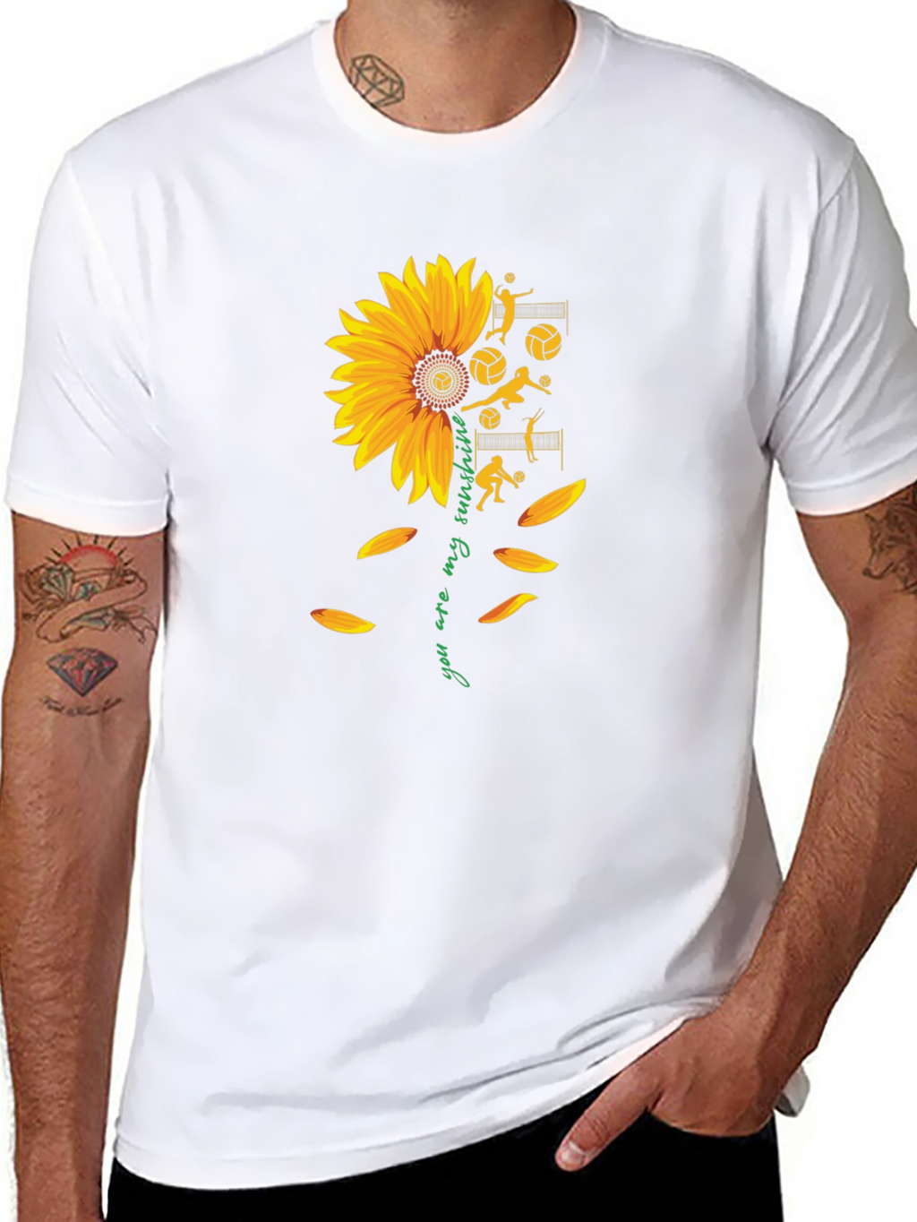 Sunflower Volleyball Graphic Tee