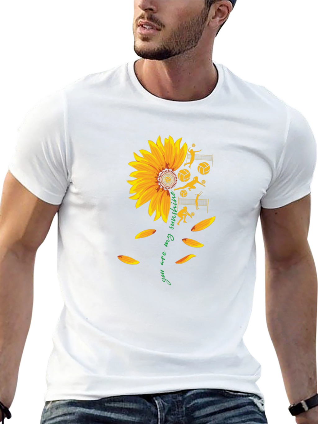 Sunflower Volleyball Graphic Tee