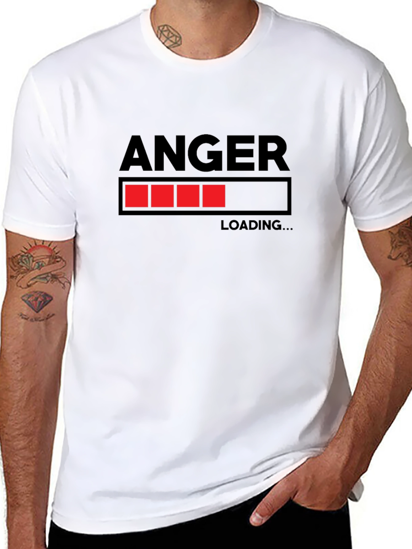 Anger Loading Funny Graphic T-Shirt