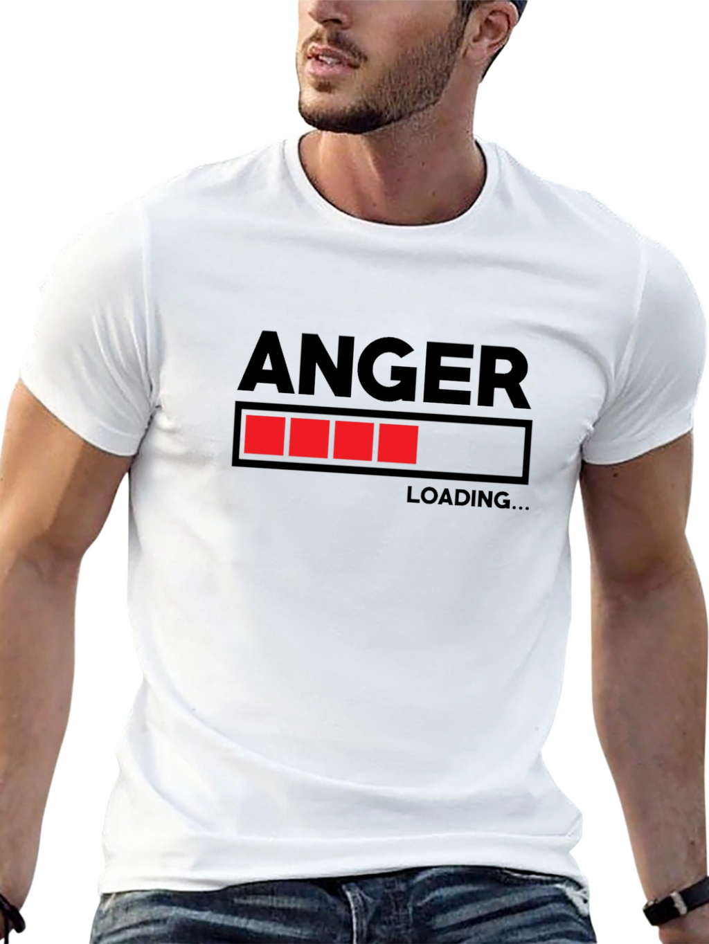 Anger Loading Funny Graphic T-Shirt