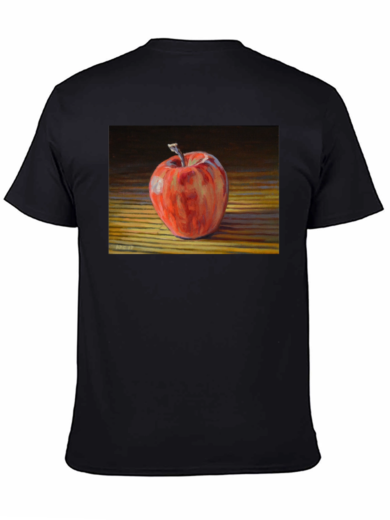 Apple Still Life Graphic Tee - Black