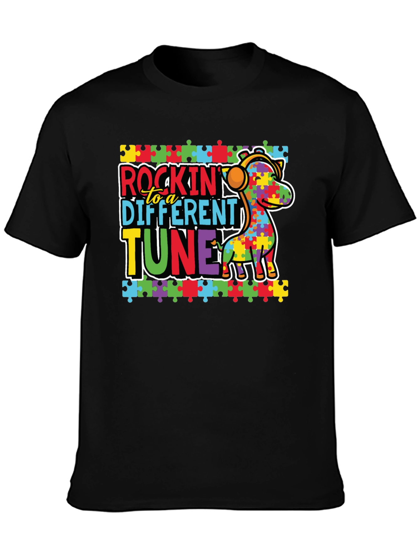 Autism Awareness Rockin to a Different Tune T-Shirt