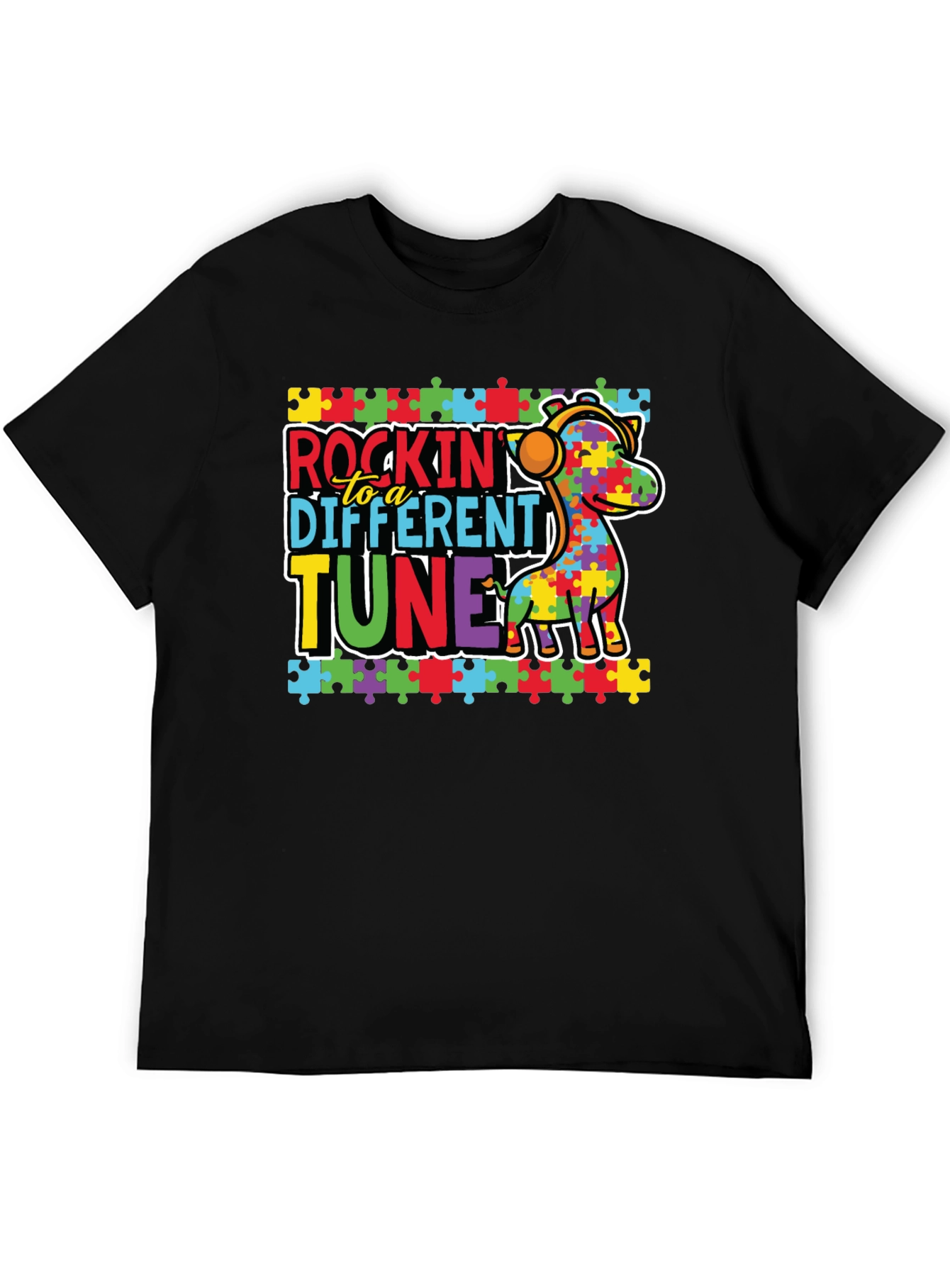 Autism Awareness Rockin to a Different Tune T-Shirt