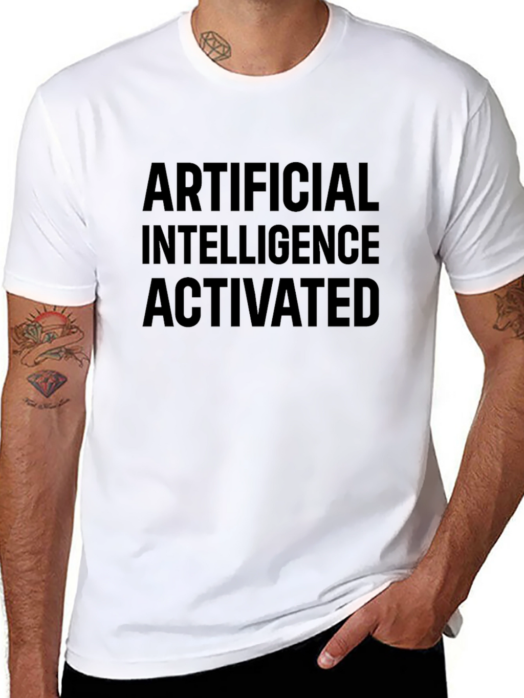 AI Activated Black T-Shirt