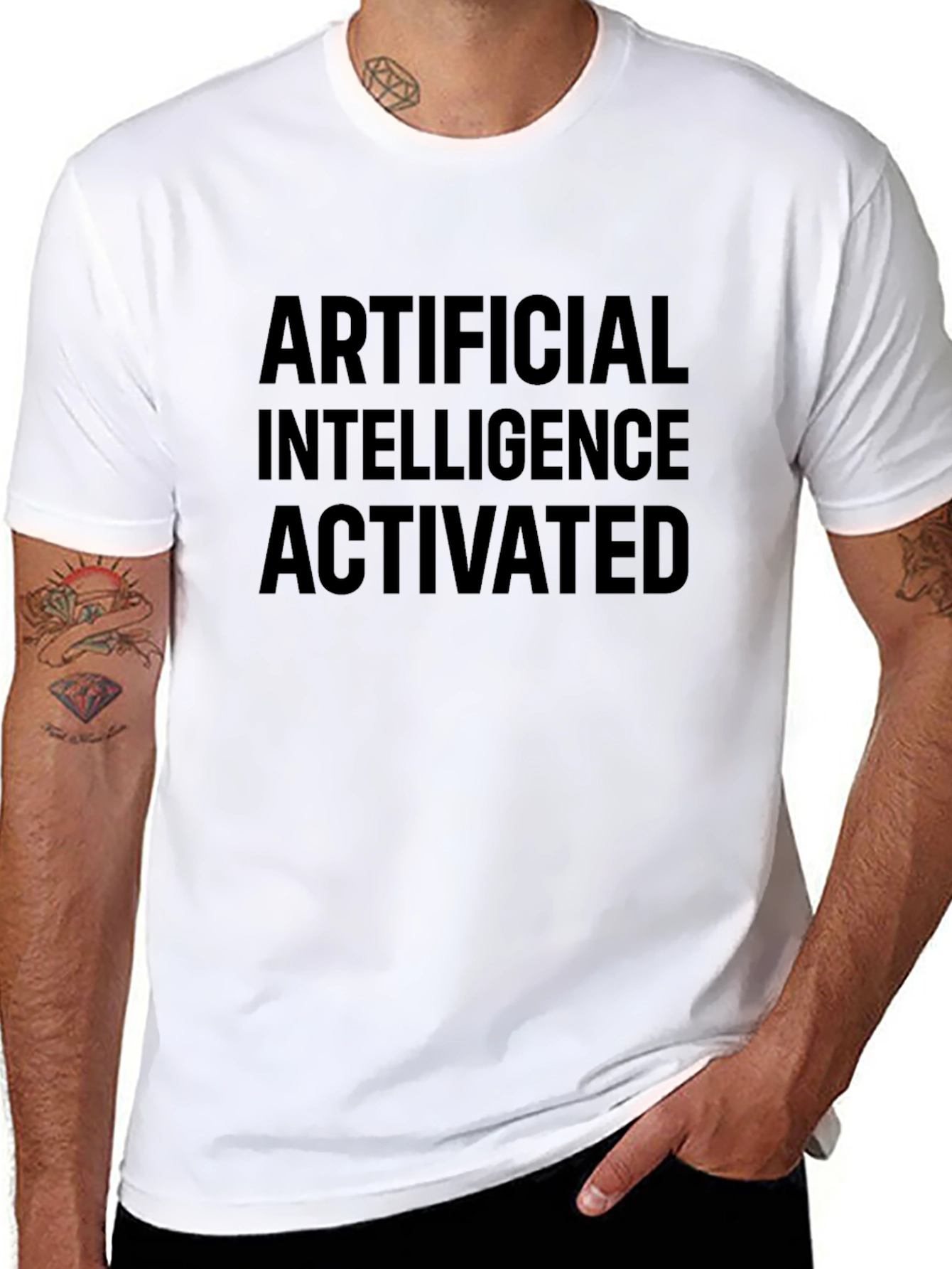 AI Activated Black T-Shirt