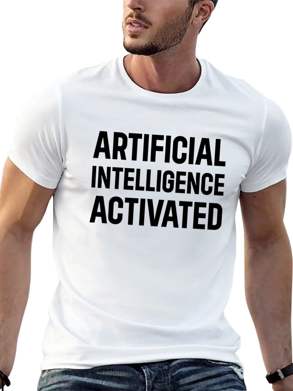 AI Activated Black T-Shirt