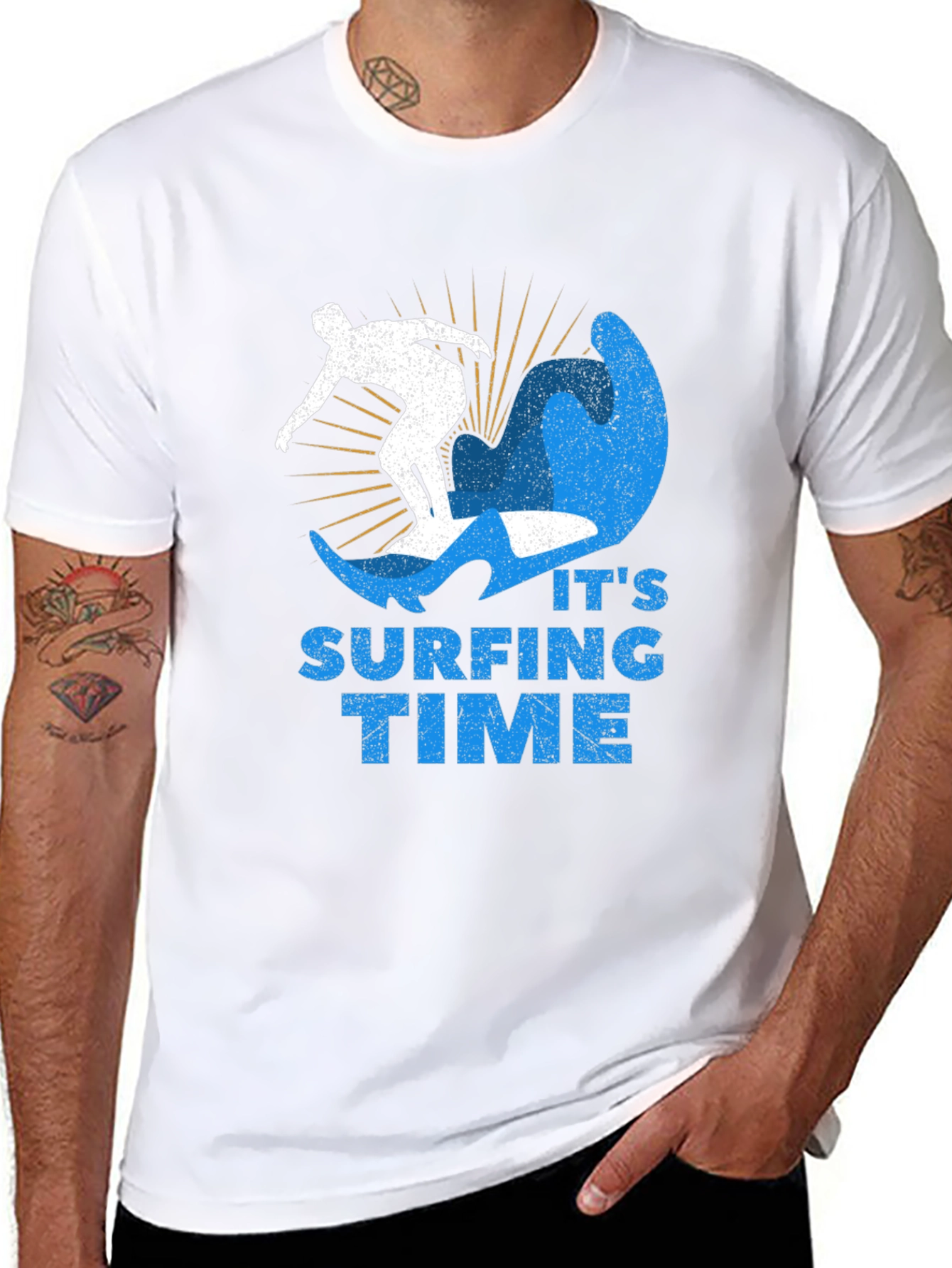 Surfing Time T-Shirt - Cool Graphic Tee for Surfers