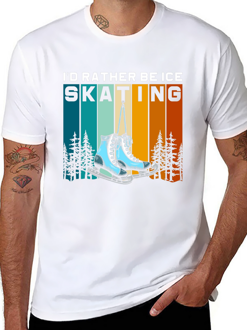 Ice Skating T-Shirt - Rather Be Skating Tee