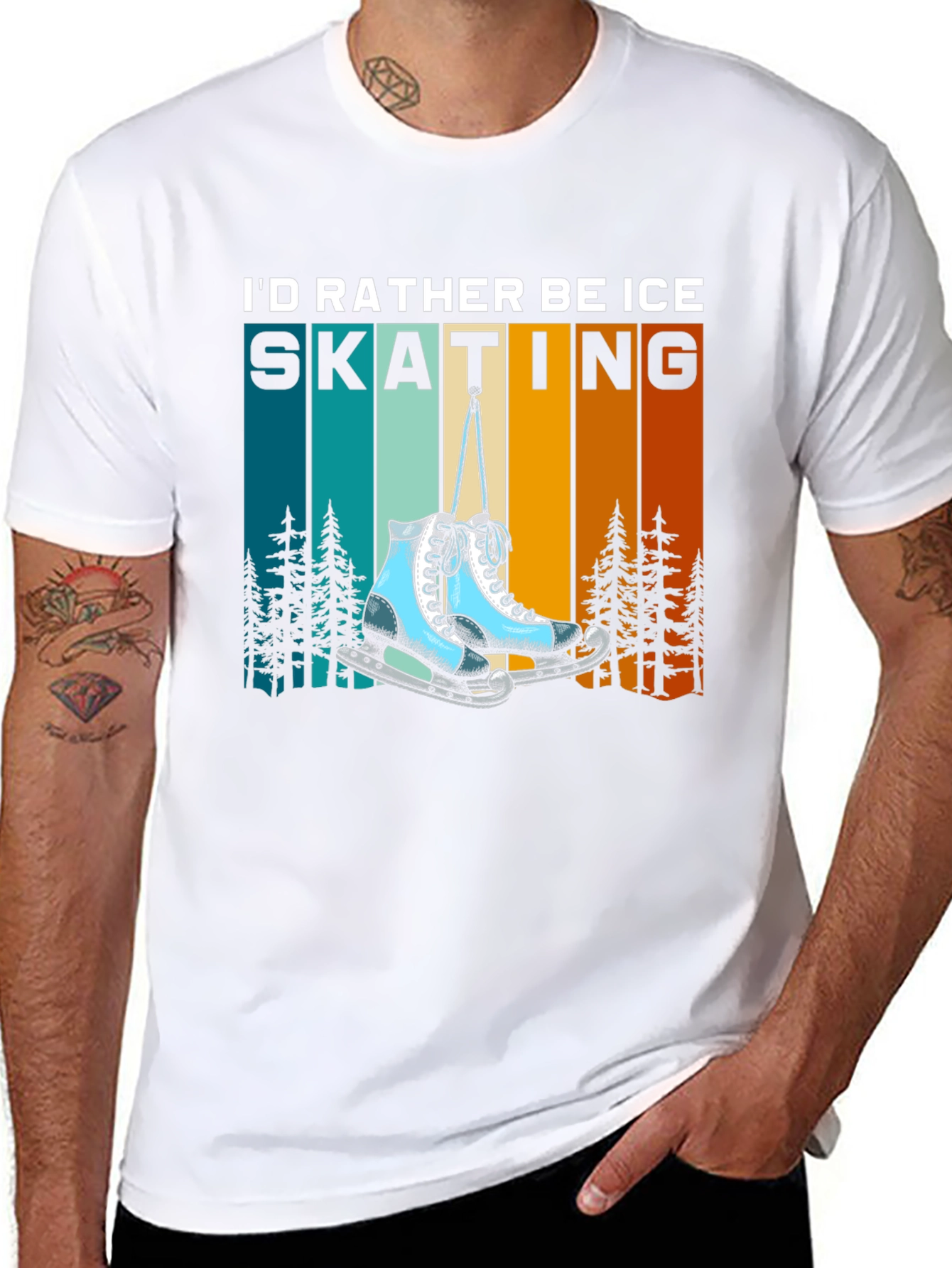 Ice Skating T-Shirt - Rather Be Skating Tee