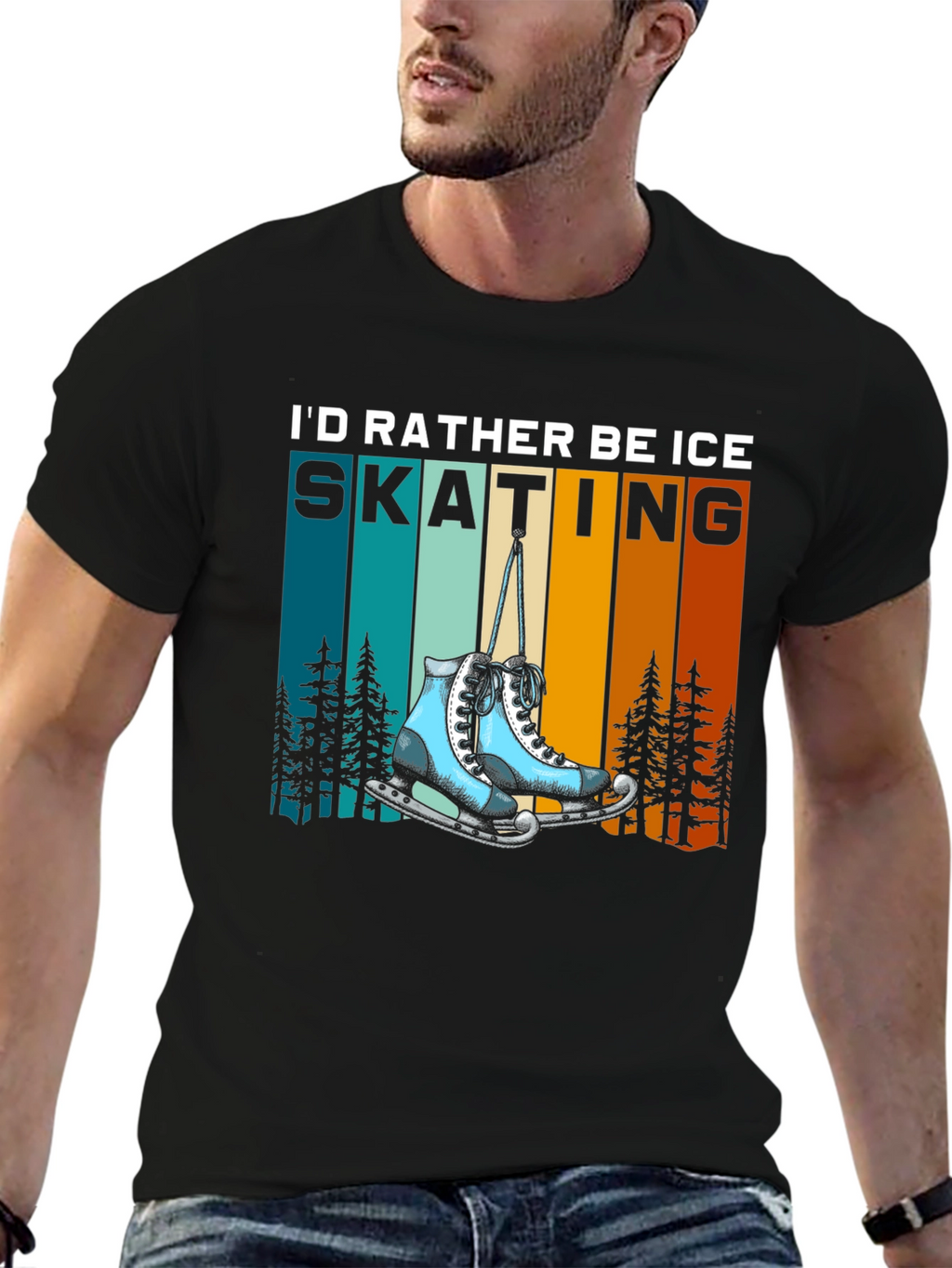 Ice Skating T-Shirt - Rather Be Skating Tee