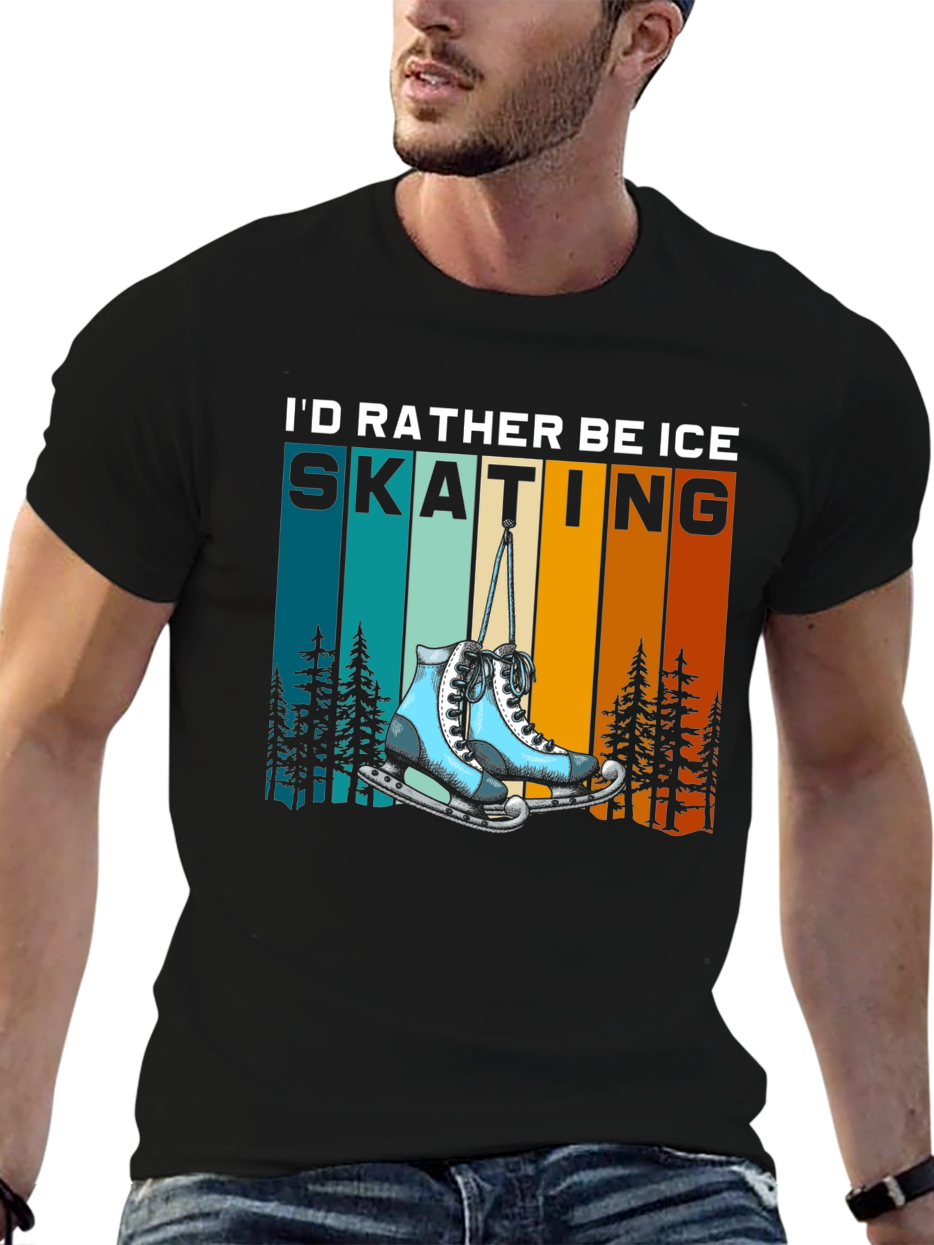 Ice Skating T-Shirt - Rather Be Skating Tee