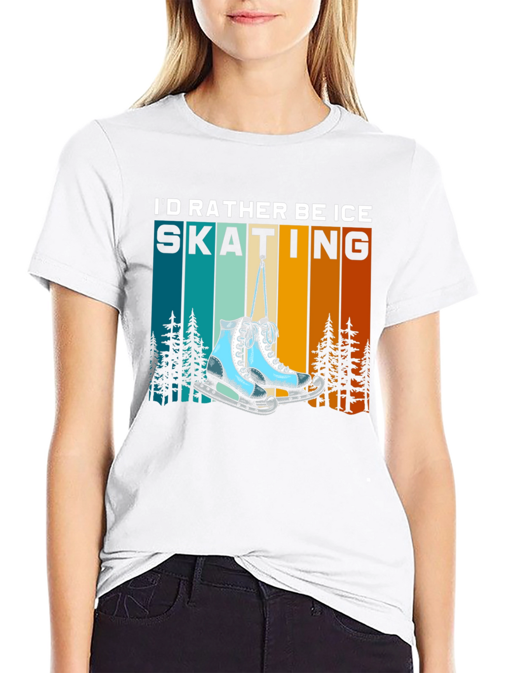Ice Skating T-Shirt - Rather Be Skating Tee