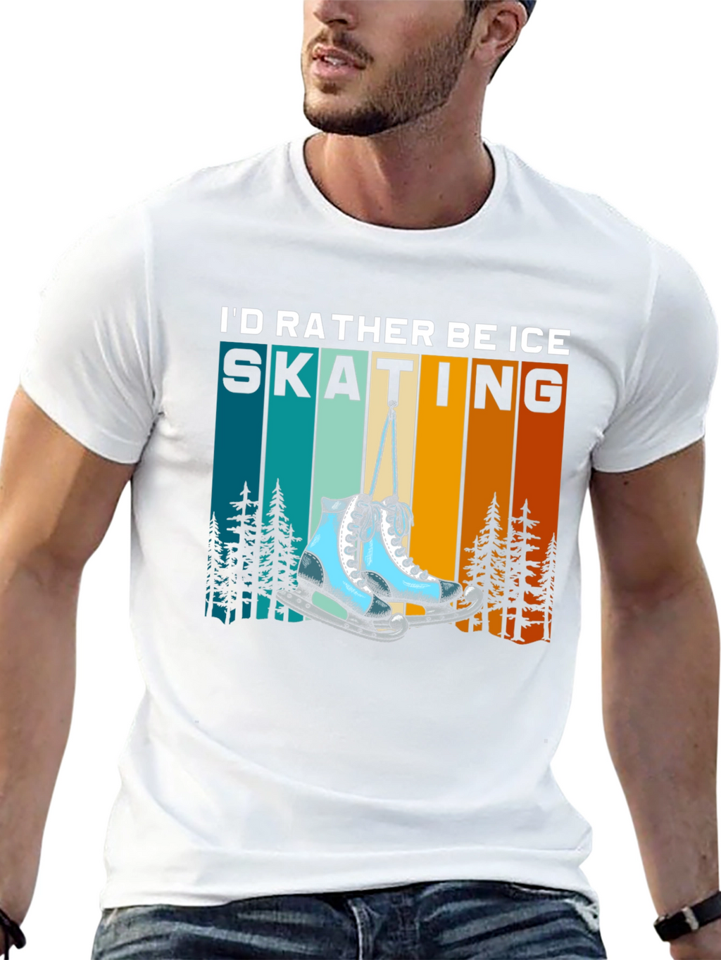 Ice Skating T-Shirt - Rather Be Skating Tee