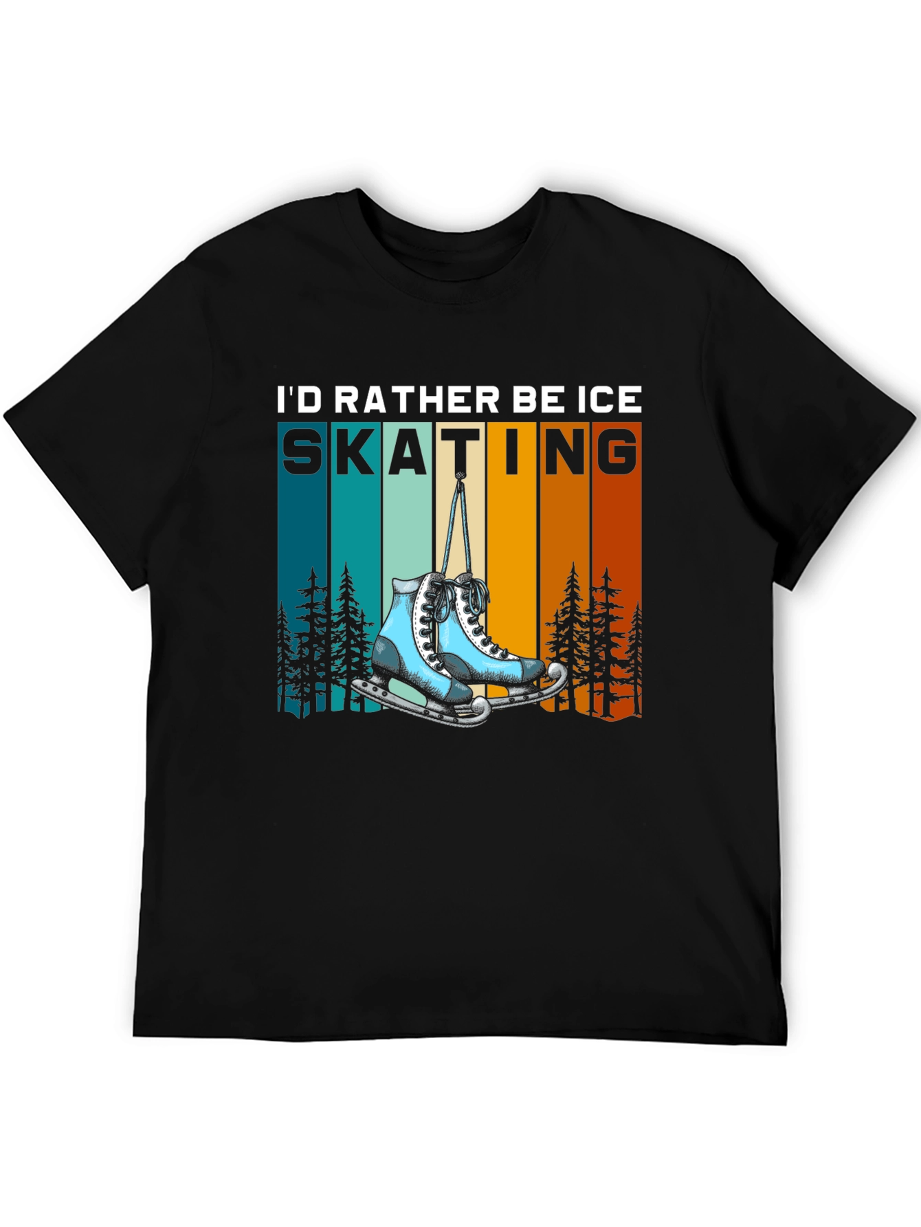 Ice Skating T-Shirt - Rather Be Skating Tee