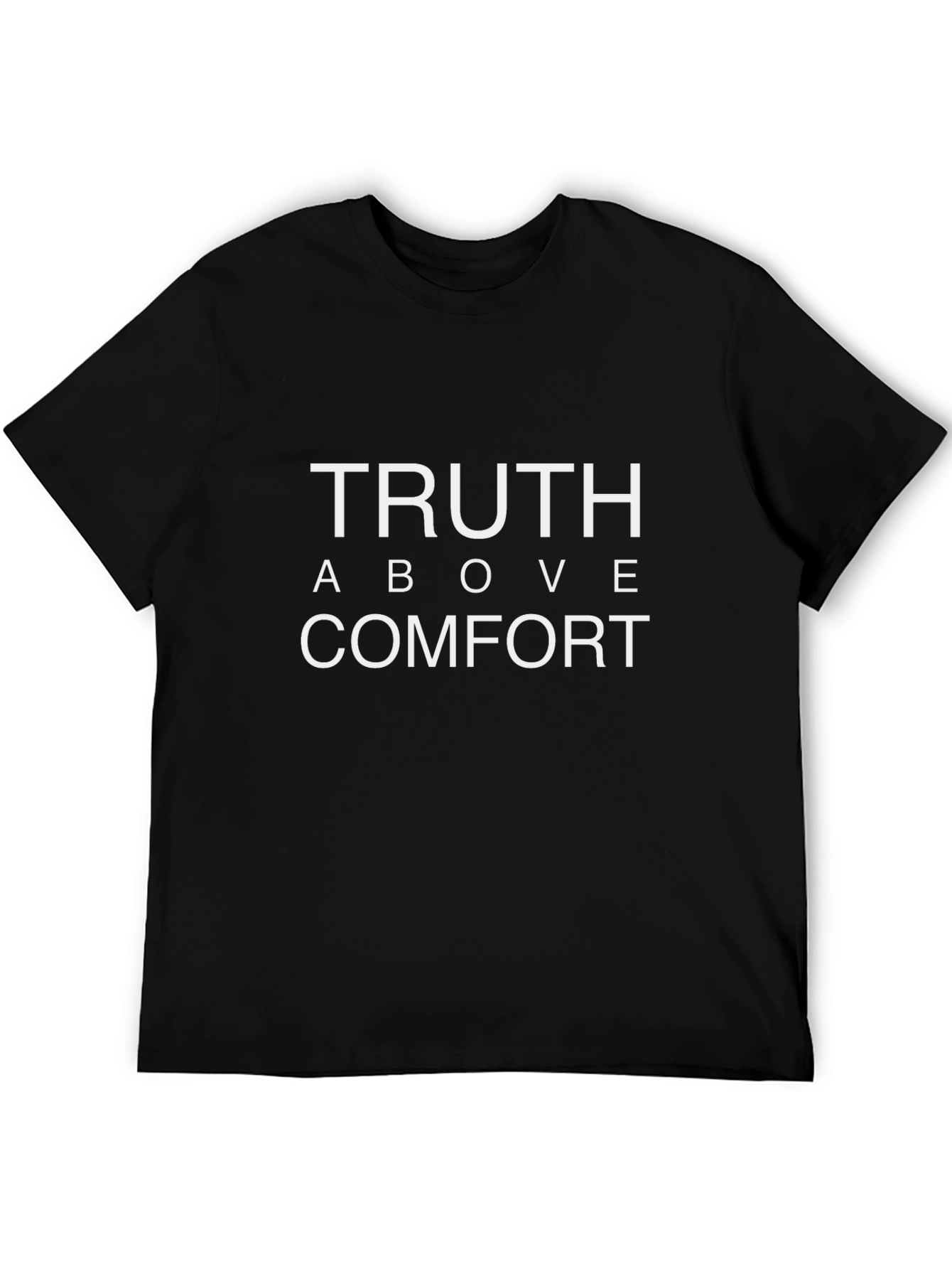 Truth Above Comfort Graphic Tee - Black