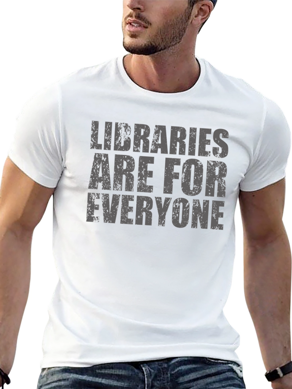 Libraries Are For Everyone Black T-Shirt