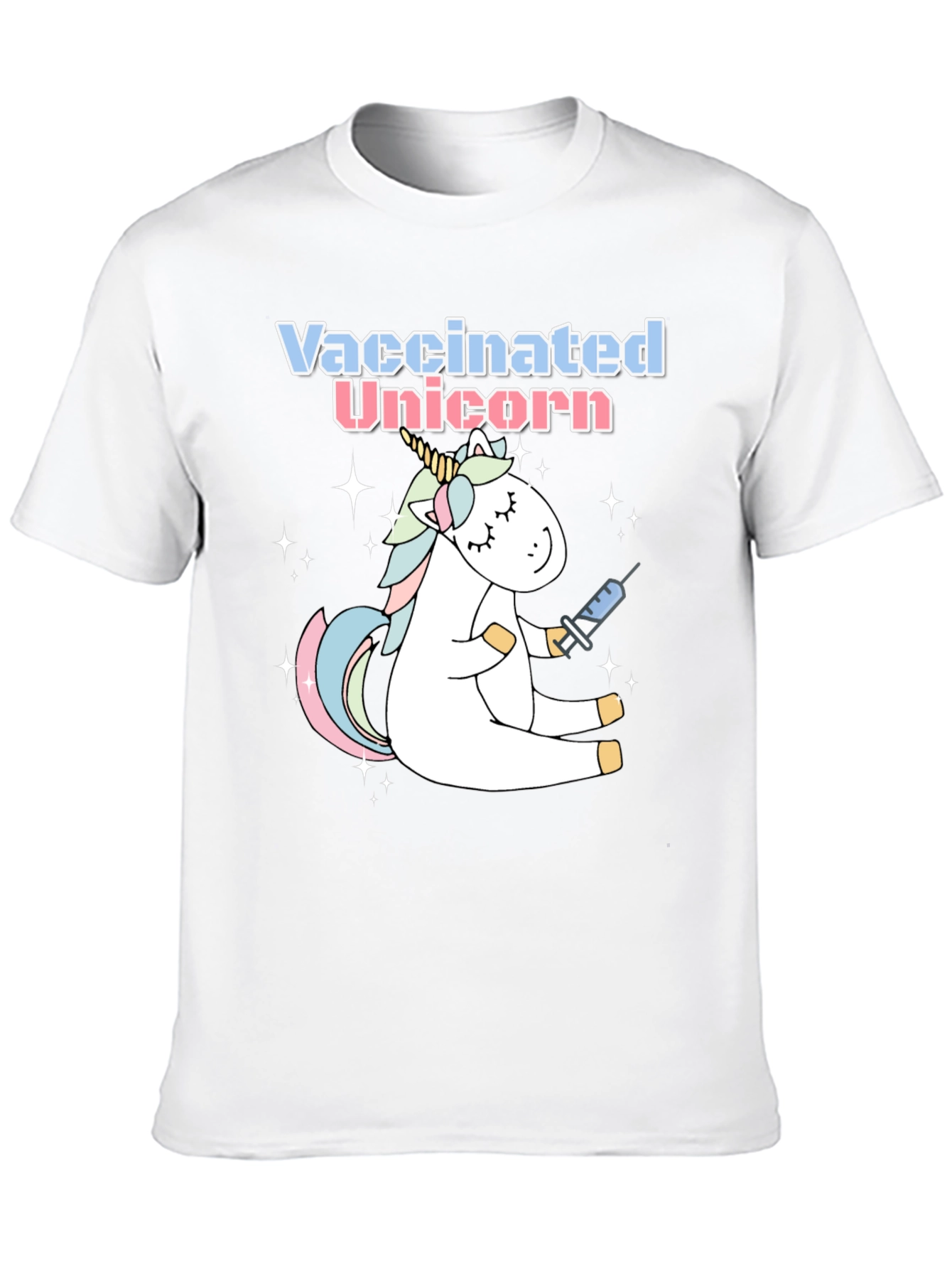 Vaccinated Unicorn Graphic Tee