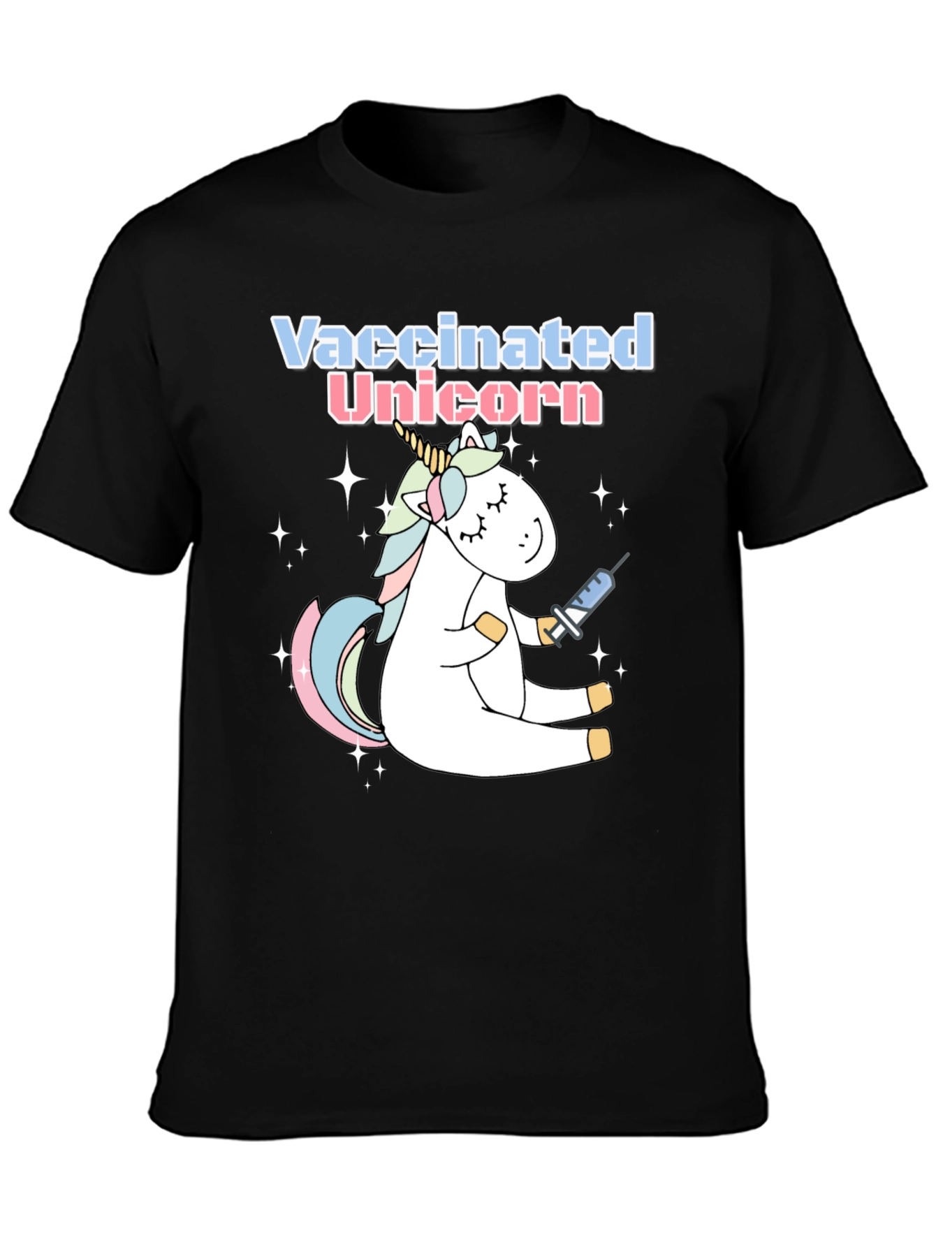 Vaccinated Unicorn Graphic Tee