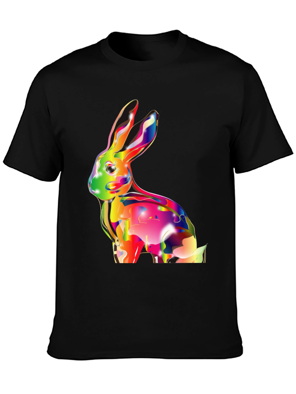Vibrant Rabbit Graphic T-Shirt - Soft Cotton Tee