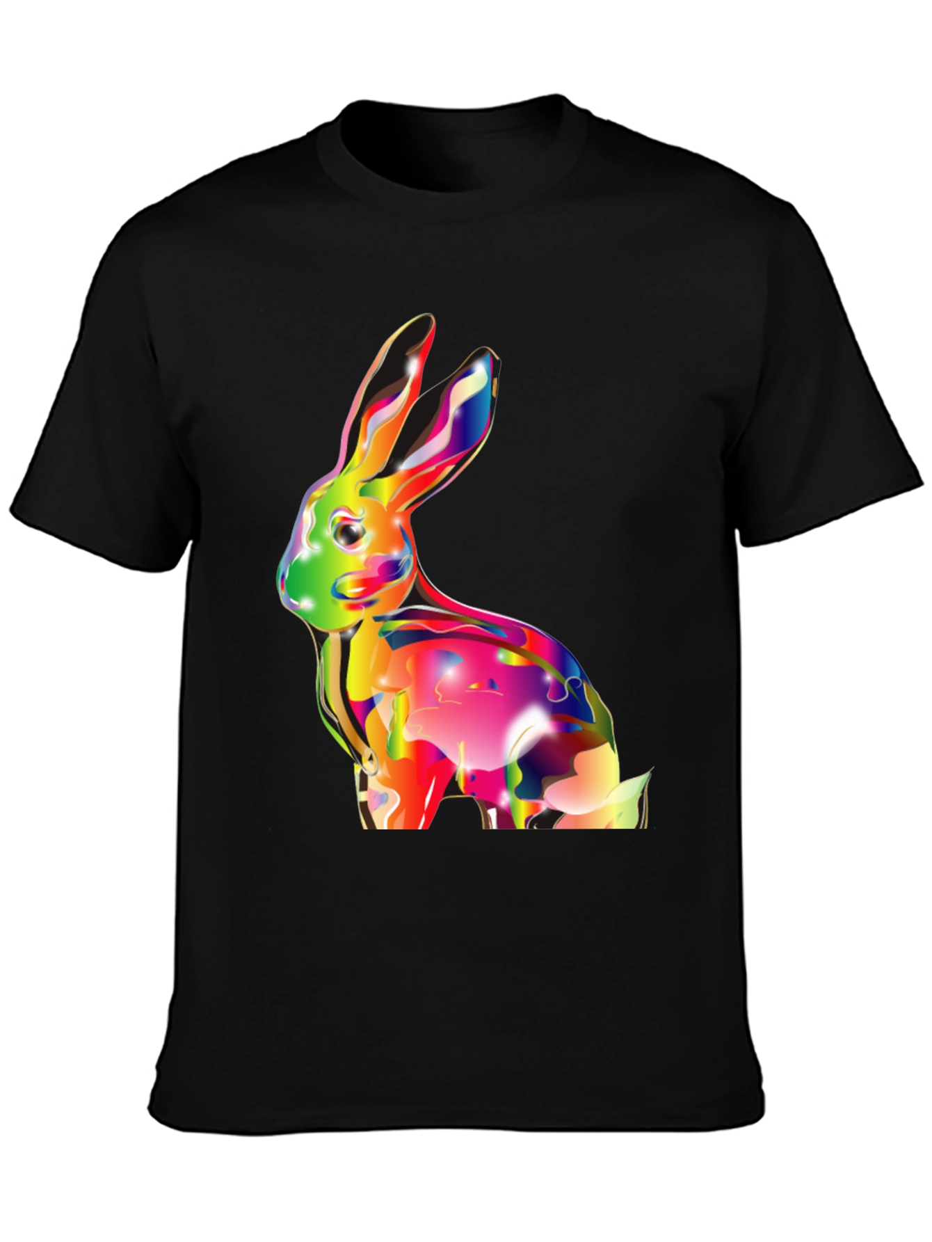 Vibrant Rabbit Graphic T-Shirt - Soft Cotton Tee