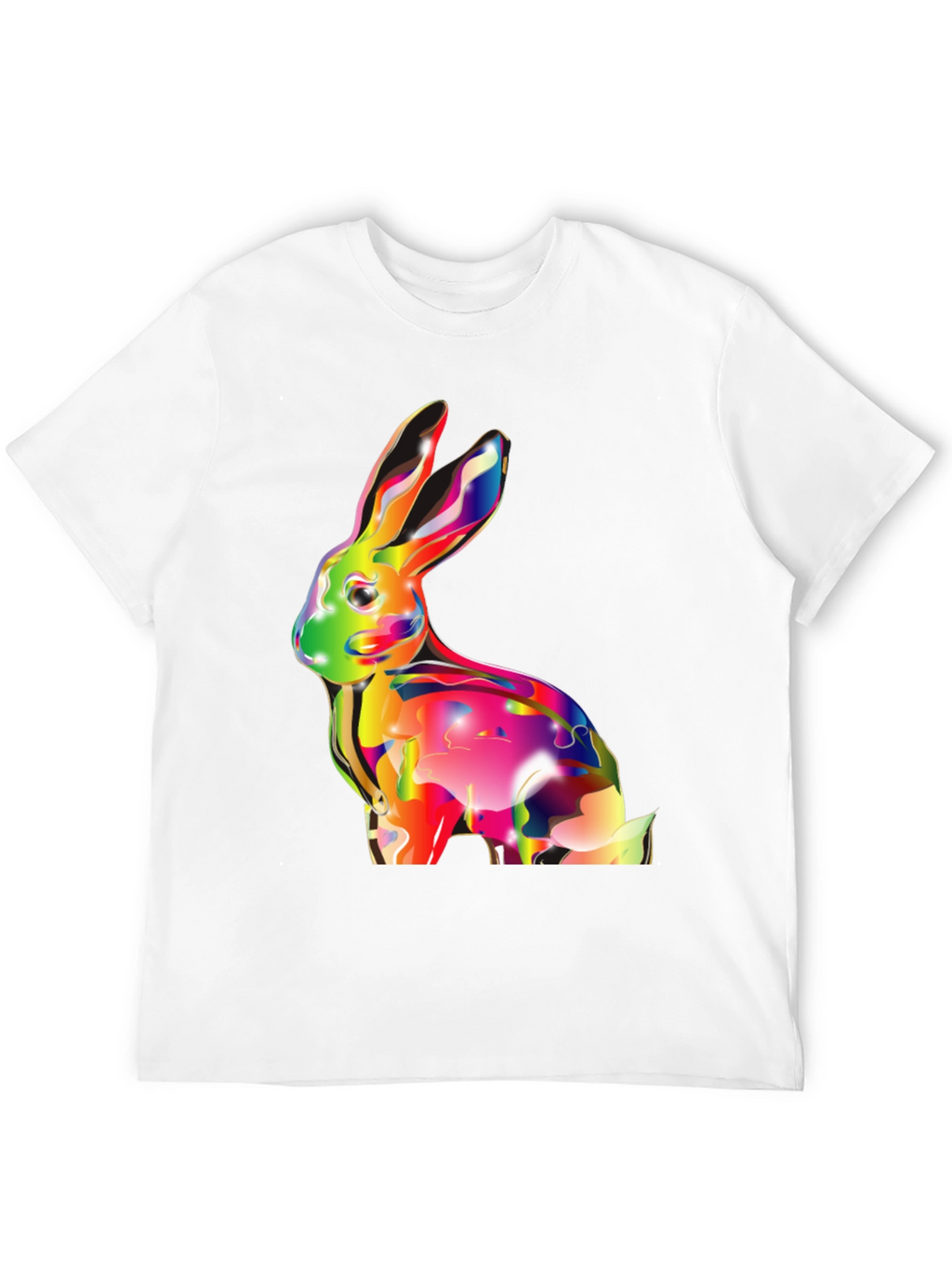 Vibrant Rabbit Graphic T-Shirt - Soft Cotton Tee