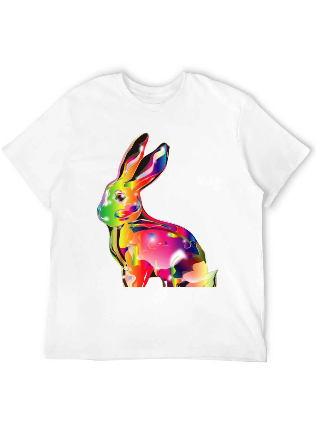 Vibrant Rabbit Graphic T-Shirt - Soft Cotton Tee