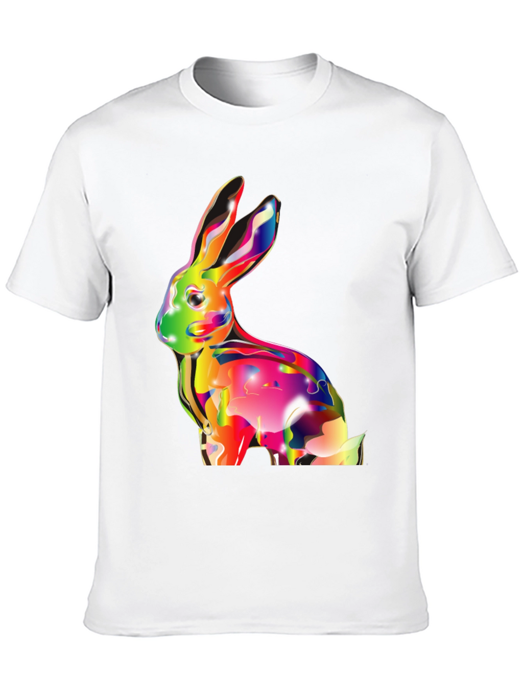 Vibrant Rabbit Graphic T-Shirt - Soft Cotton Tee
