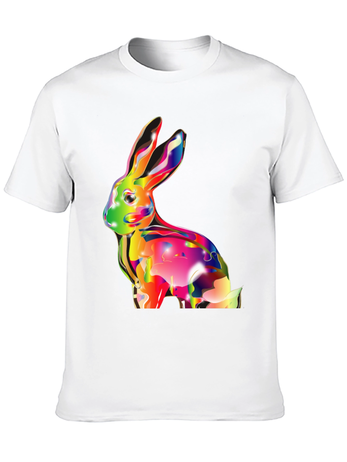 Vibrant Rabbit Graphic T-Shirt - Soft Cotton Tee