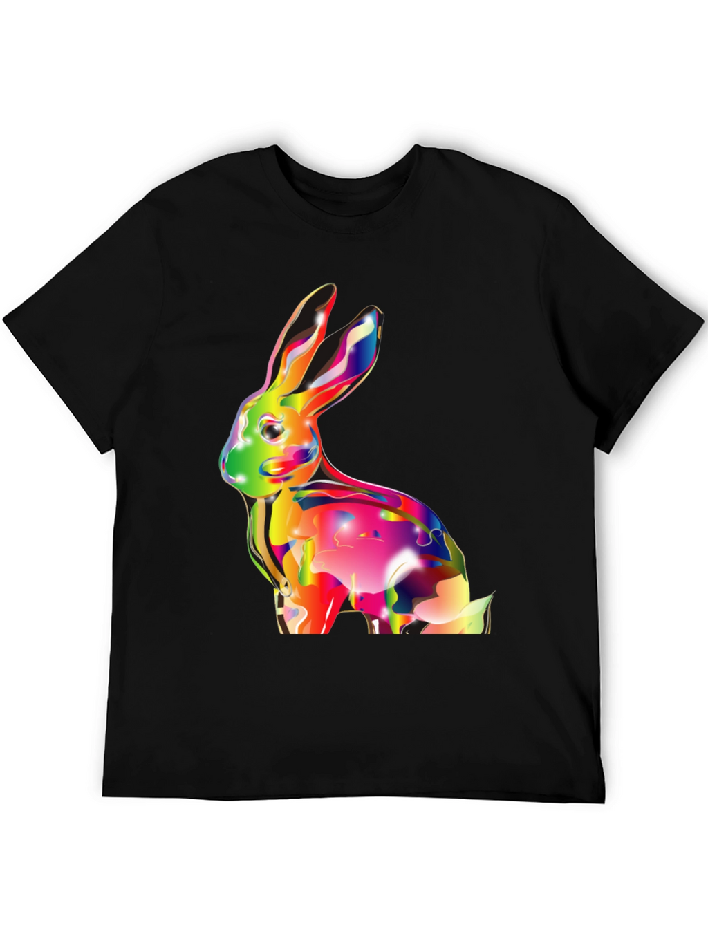 Vibrant Rabbit Graphic T-Shirt - Soft Cotton Tee