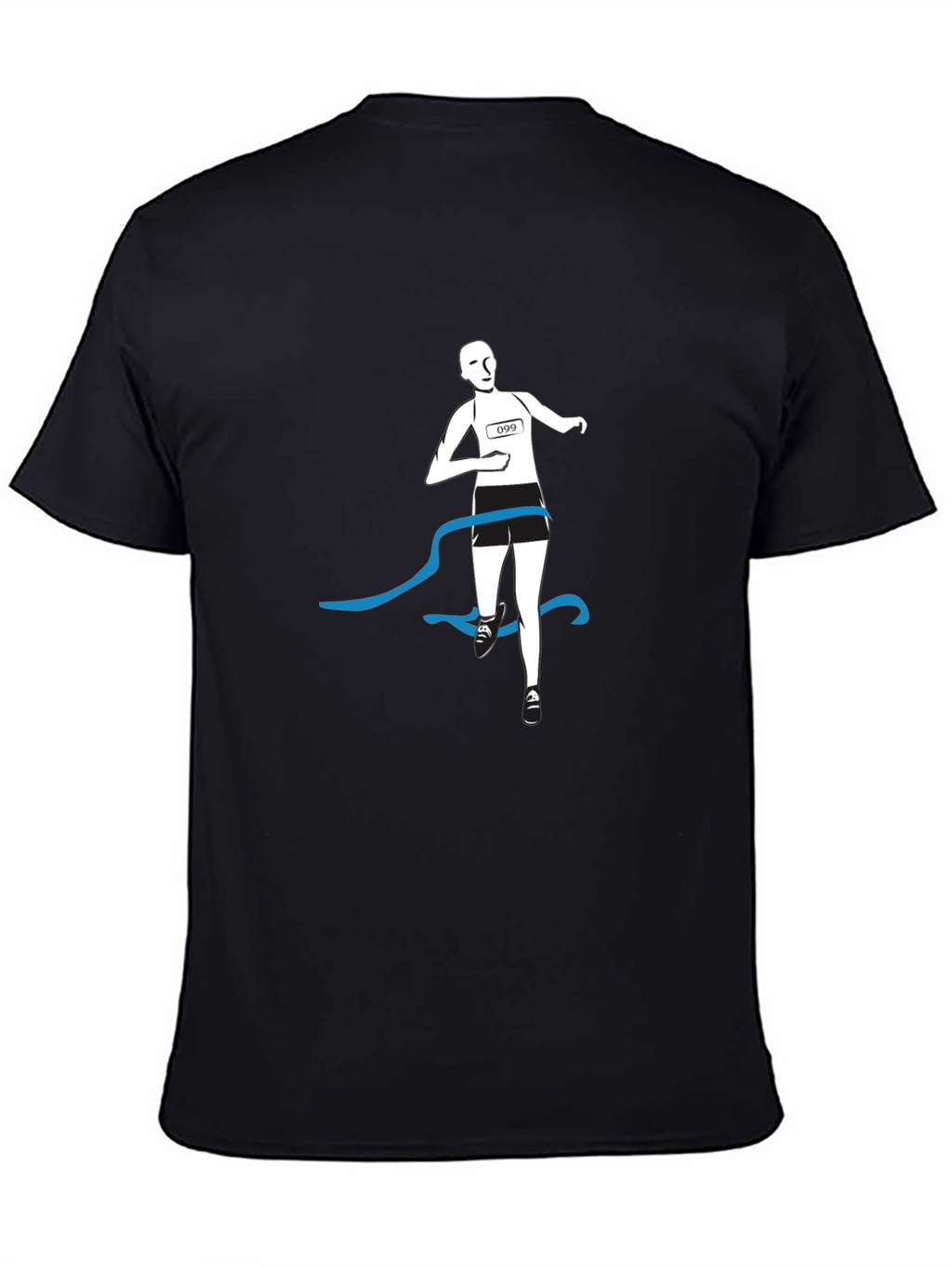 Runner Finish Line Graphic Tee - Black