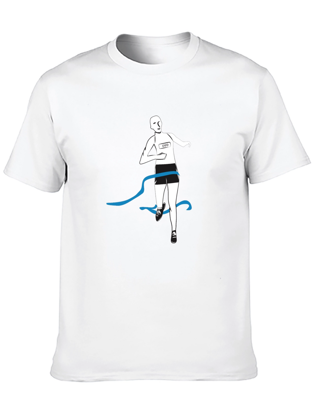 Runner Finish Line Graphic Tee - Black