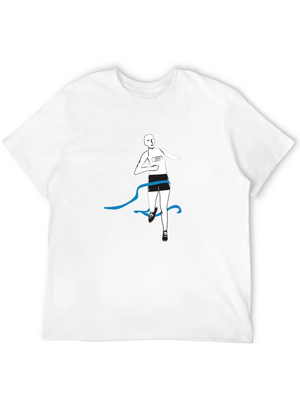 Runner Finish Line Graphic Tee - Black