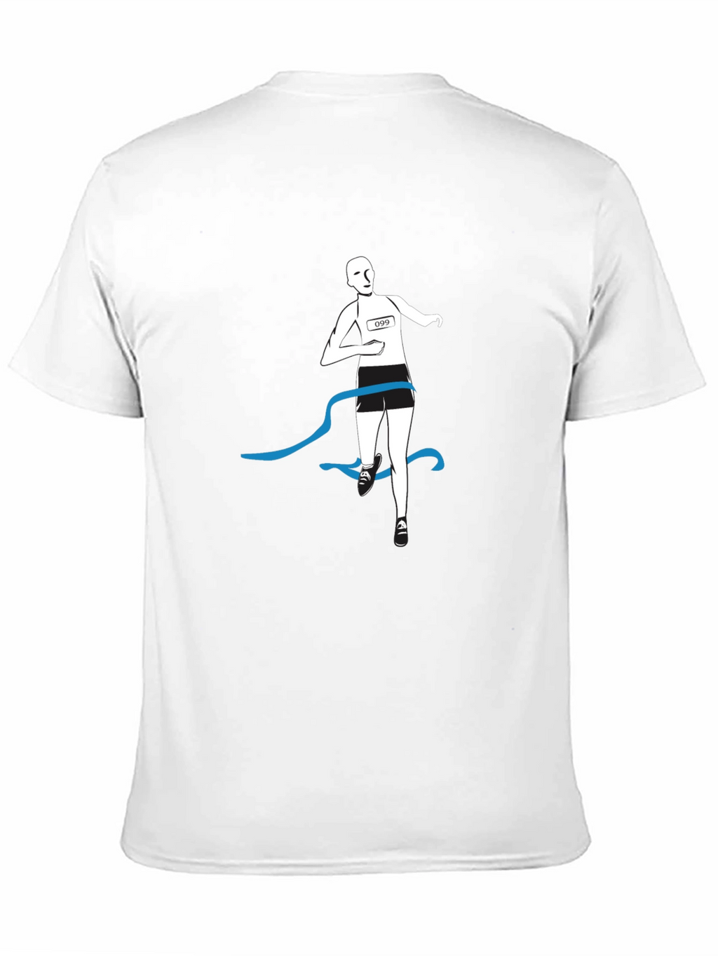 Runner Finish Line Graphic Tee - Black