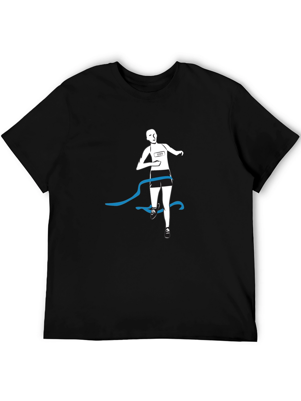 Runner Finish Line Graphic Tee - Black