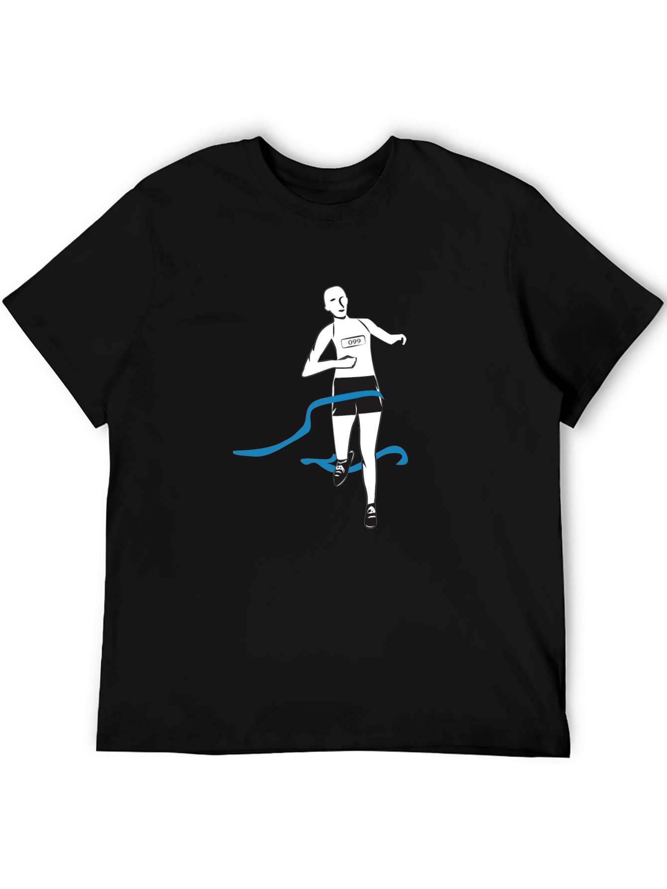 Runner Finish Line Graphic Tee - Black