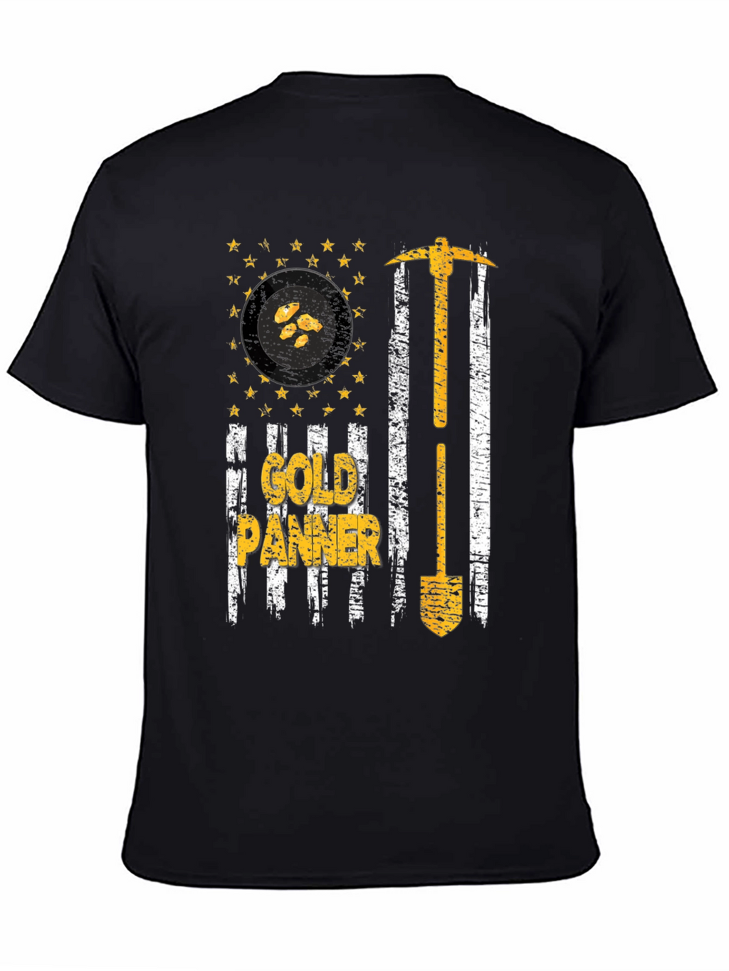 Gold Panner USA Flag T-Shirt