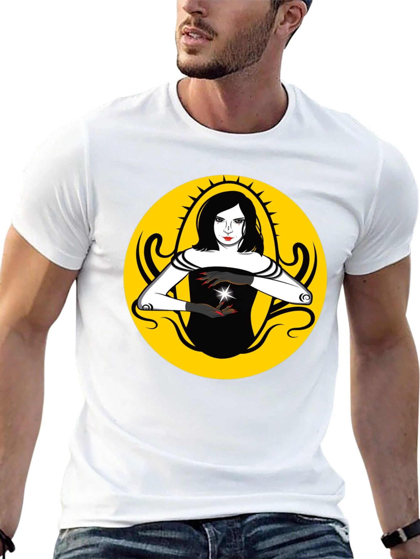 Mystic Woman Graphic T-Shirt - Black